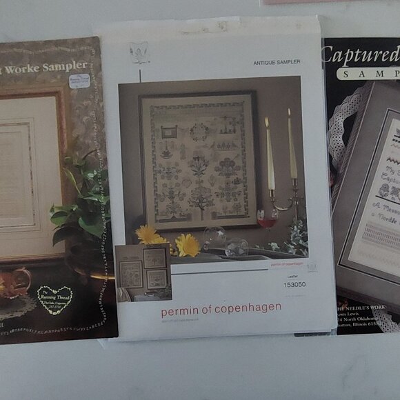 Huge Lot New Embroidery Sampler Patterns Millinery Flower Craft Kits Victorian - Picture 3 of 8